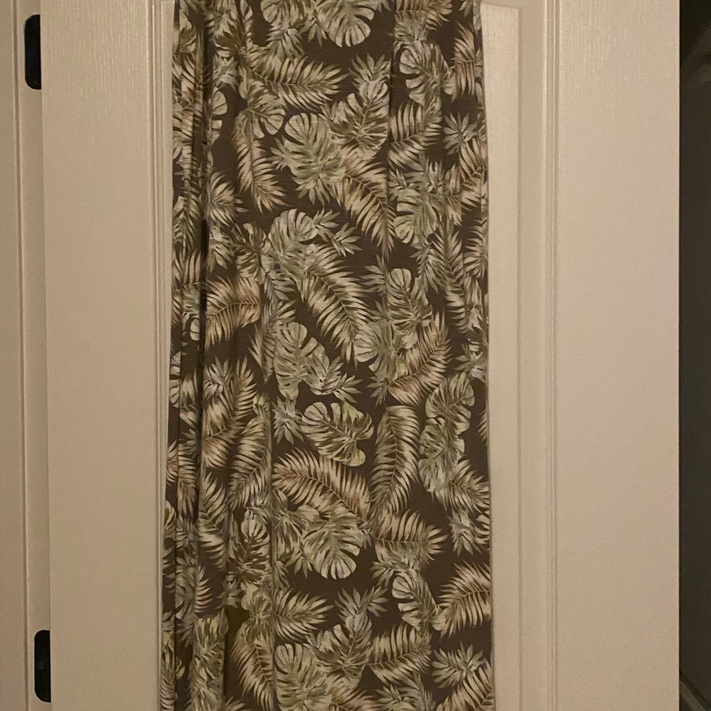 J.Jill Palm Print Maxi Skirt